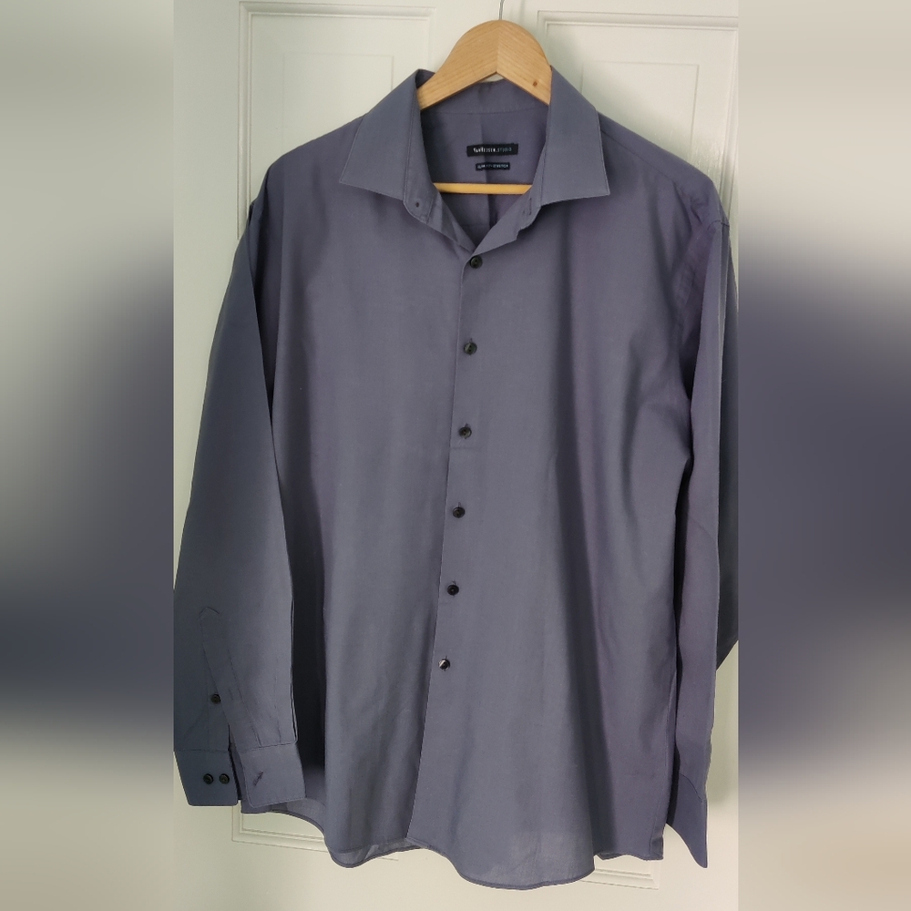 Men's shirt blue grey